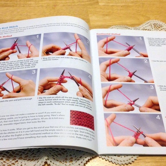 Knitting Guide for beginners - knit 101 - 10 easy knitting patterns - Picture 8 of 9